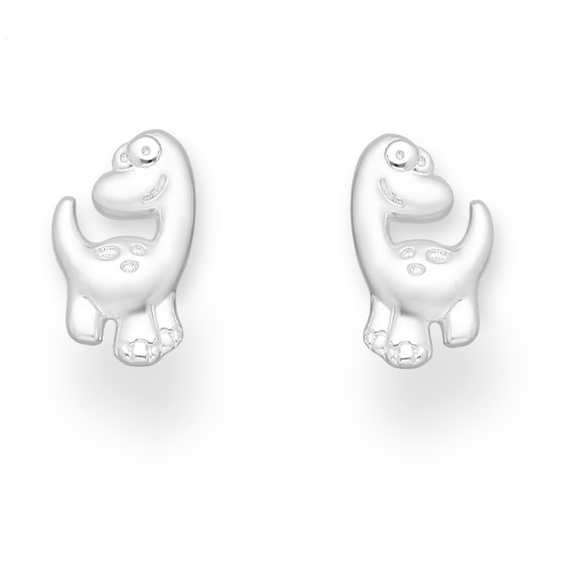 Jewelry - Sterling Silver Cute Dinosaur Stud Earrings
